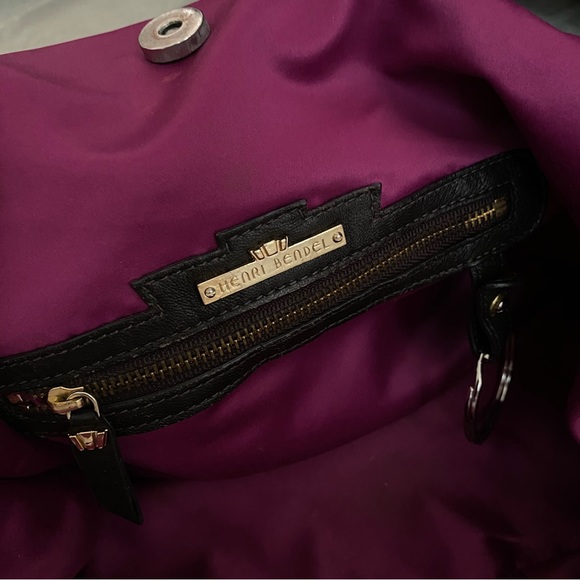 Henri Bendel Bendelgirl Satin Bag It Girl Shopping Large Purse Handbag Tote - Picture 9 of 9